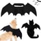 Bat Wing Costume Harness For Small Cats Dogs Soft Felt Spooky Wings 1