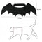 Bat Wing Costume Harness For Small Cats Dogs Soft Felt Spooky Wings 6