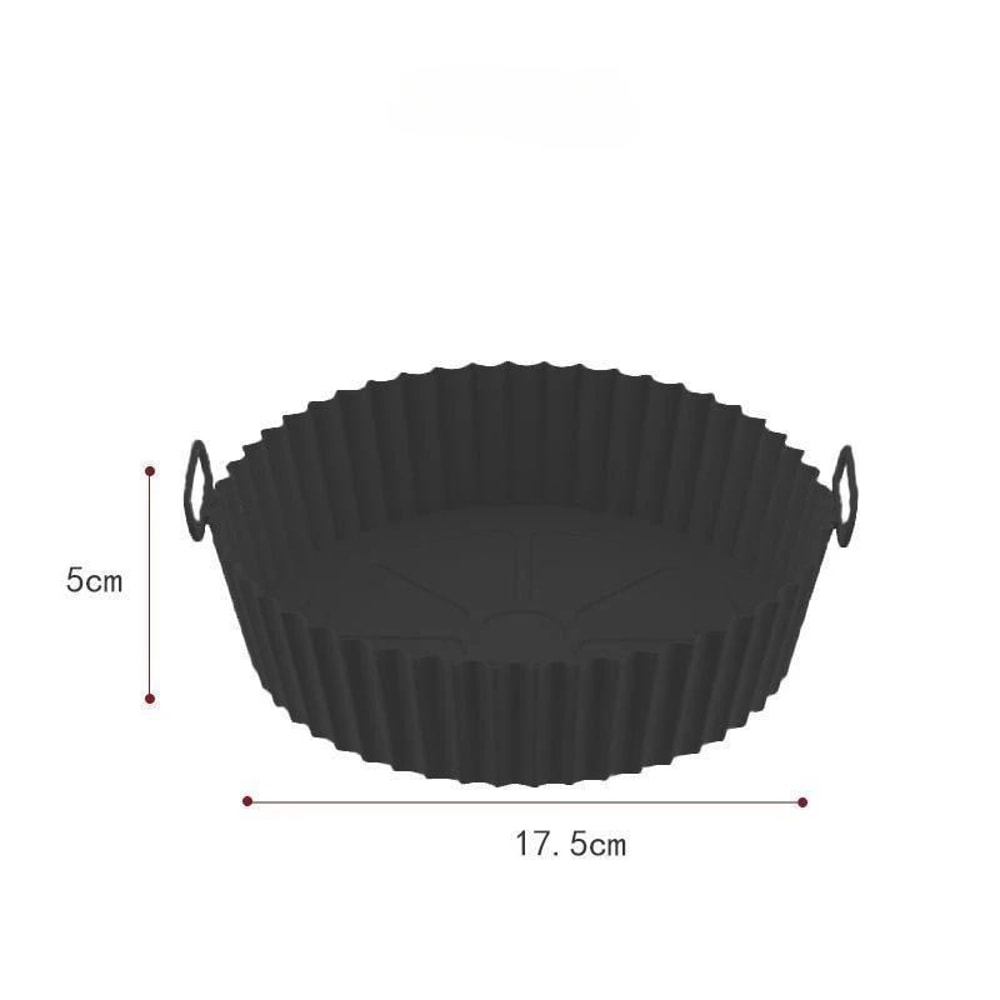 Reusable Silicone Air Fryer Basket Liner NonStick FoodSafe Pot Insert 1