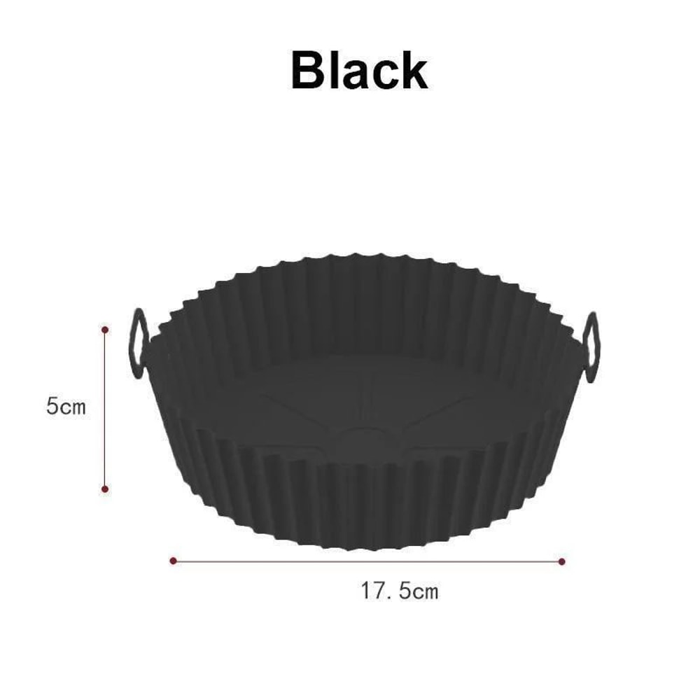 Reusable Silicone Air Fryer Basket Liner NonStick FoodSafe Pot Insert 7