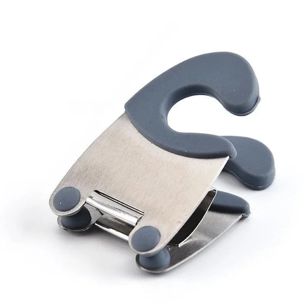 SmartGrip ClipOn Pot Spoon Utensil Holder HeatResistant Silicone Pot Clip For Clean Tidy Cooking 8