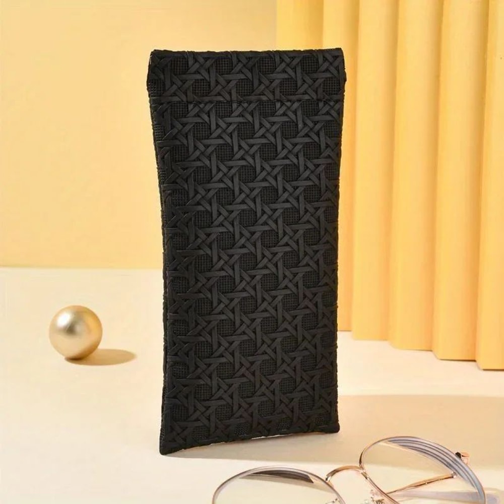Portable SqueezeTop Travel Sunglass Case Soft Leather Eyewear Pouch 7