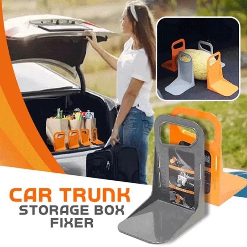 Compact Adjustable Car Trunk Organizer Rack Storage Box 2Pack 2