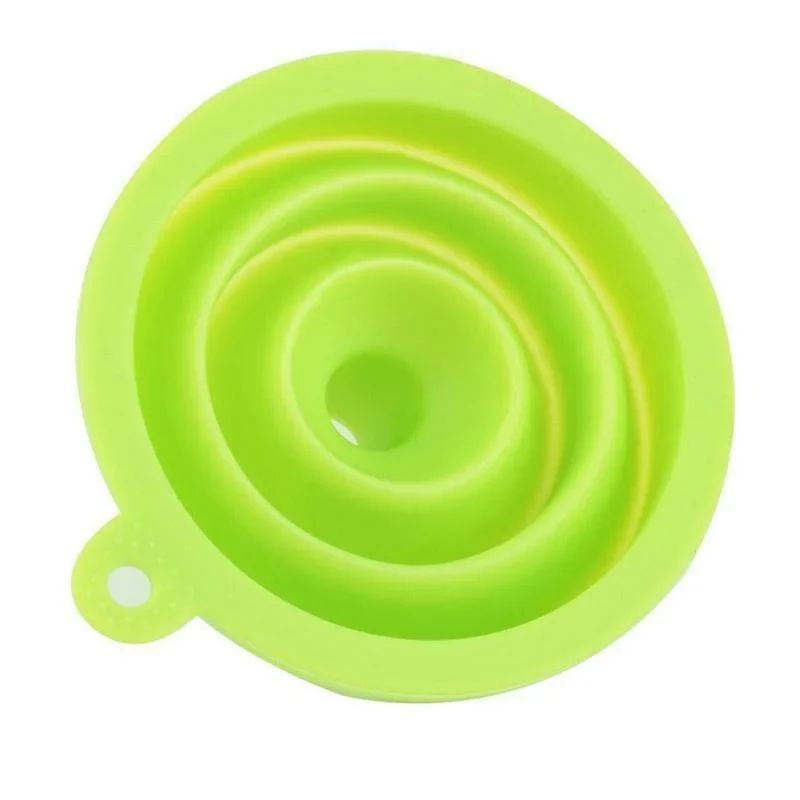 Practical Foldable Silicone Funnel Compact Collapsible Kitchen Tool 5