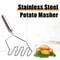 Premium Stainless Steel Kitchen Masher Manual Vegetable Fruit Potato Crusher 1