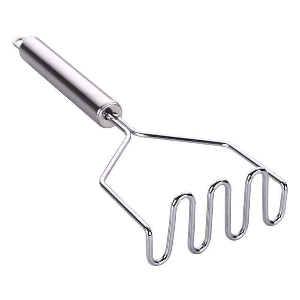 Premium Stainless Steel Kitchen Masher Manual Vegetable Fruit Potato Crusher 4