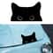 Playful Cat Vinyl Car Sticker Waterproof Cute Eyes Car Decal 0