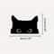 Playful Cat Vinyl Car Sticker Waterproof Cute Eyes Car Decal 8