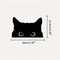Playful Cat Vinyl Car Sticker Waterproof Cute Eyes Car Decal 8