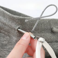 quickfit spring drawstring threader - easy hoodie & pants string replacement tool