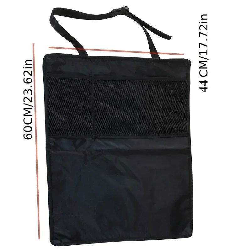 Premium Waterproof Back Seat Protector 3Pocket Car Seat Organizer 1