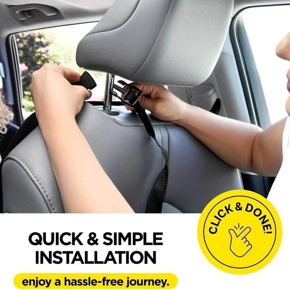 Premium Waterproof Back Seat Protector 3Pocket Car Seat Organizer 5