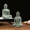 ZenSerenity Mini Buddha Aquarium Statue Green Sandstone Zen Fish Tank Decor 1