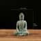 ZenSerenity Mini Buddha Aquarium Statue Green Sandstone Zen Fish Tank Decor 2