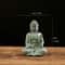 ZenSerenity Mini Buddha Aquarium Statue Green Sandstone Zen Fish Tank Decor 3