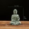 ZenSerenity Mini Buddha Aquarium Statue Green Sandstone Zen Fish Tank Decor 3