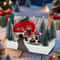 Holiday Glow Christmas Caravan LED Figurine Cozy Camper Scene Tabletop Decor 4