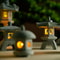 Serenity Mini Pagoda Lantern Zen Garden Decor Bonsai Landscape Statue 4