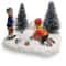 Classic Christmas Village Playing Kids Figurine Set Collectible Holiday Scene Decor For Home Fire 0