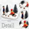 Classic Christmas Village Playing Kids Figurine Set Collectible Holiday Scene Decor For Home Fire 4
