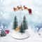 Festive Flying Santa Sleigh Christmas Village LED Light Music Decoration 4