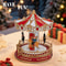 Cozy Christmas LED Musical Carousel Animated Holiday Table Decoration 3
