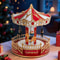 Cozy Christmas LED Musical Carousel Animated Holiday Table Decoration 4