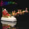 Santas Illuminated Sleigh Reindeer Holiday Village Centerpiece 0