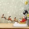 Santas Illuminated Sleigh Reindeer Holiday Village Centerpiece 5