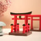 Mini Japanese Torii Gate Aquarium Zen Garden Ornament 0
