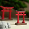 Mini Japanese Torii Gate Aquarium Zen Garden Ornament 2