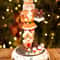 Festive Gingerbread Nutcracker LED Rotating Train Figurine 2