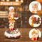 Festive Gingerbread Nutcracker LED Rotating Train Figurine 1