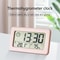 LargeDisplay Digital Clock Thermometer Hygrometer UltraThin Temperature Humidity Monitor 2