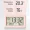 LargeDisplay Digital Clock Thermometer Hygrometer UltraThin Temperature Humidity Monitor 3