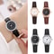 Elegant Retro Leather Strap Quartz Watch Classic Casual Timepiece For Women Men 0