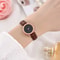 Elegant Retro Leather Strap Quartz Watch Classic Casual Timepiece For Women Men 1