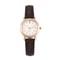 Elegant Retro Leather Strap Quartz Watch Classic Casual Timepiece For Women Men 5