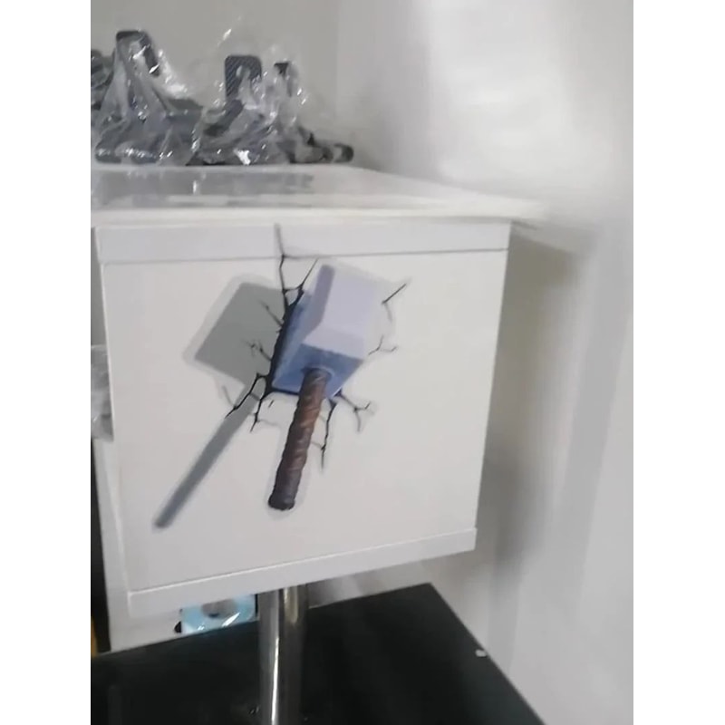 3D Crack Pattern Car Sticker Waterproof Scratch Repair Decorative Auto Decal 3