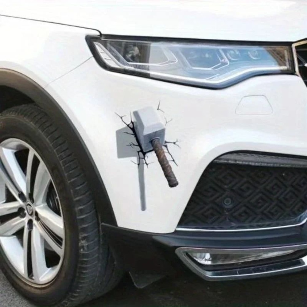 3D Crack Pattern Car Sticker Waterproof Scratch Repair Decorative Auto Decal 4