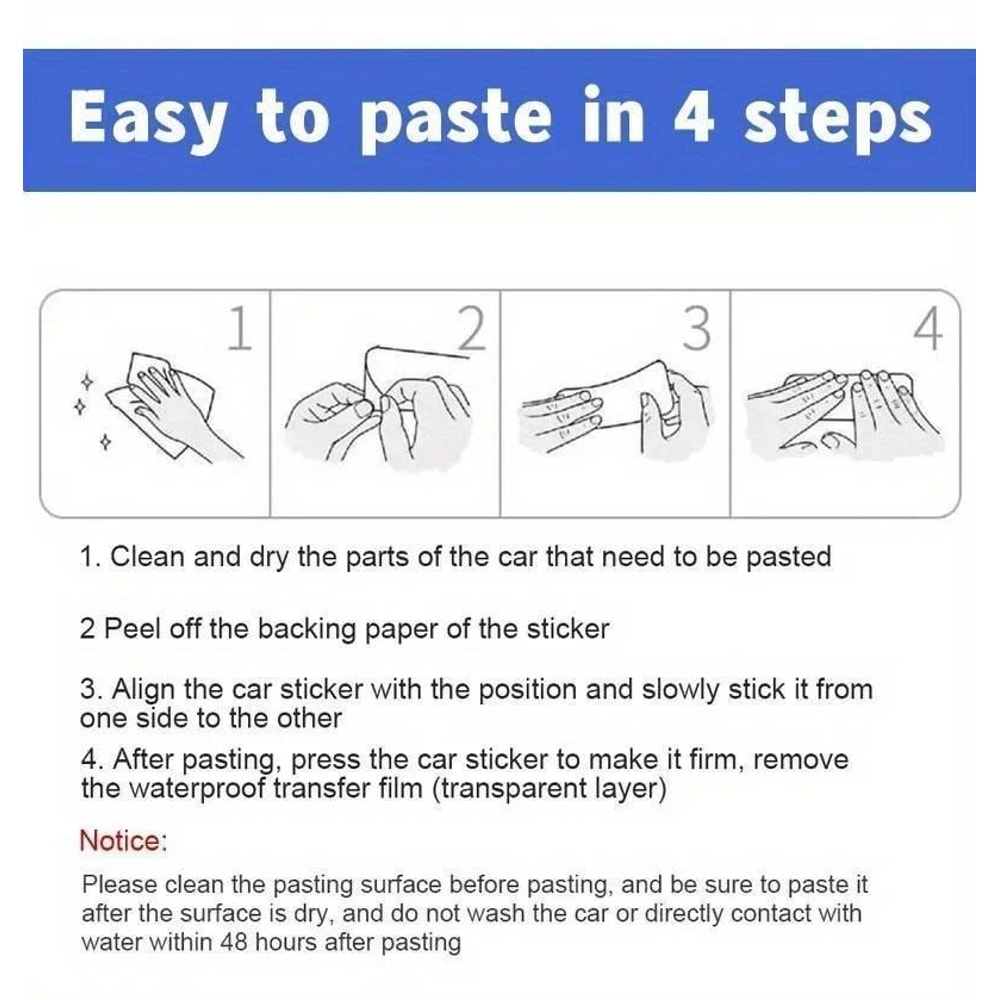 3D Crack Pattern Car Sticker Waterproof Scratch Repair Decorative Auto Decal 5