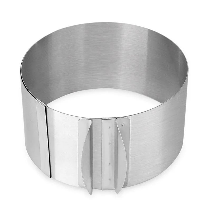 Premium Adjustable StainlessSteel Cake Ring Mold Retractable Mousse Baking Ring 2