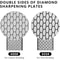 Premium Portable DoubleSided Diamond Knife Sharpener 400600 Grit Compact Kitchen Knife Tool Sharp 2