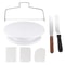 Premium Cake Decorating Kit With Turntable Spatulas Icing Smoothers 10