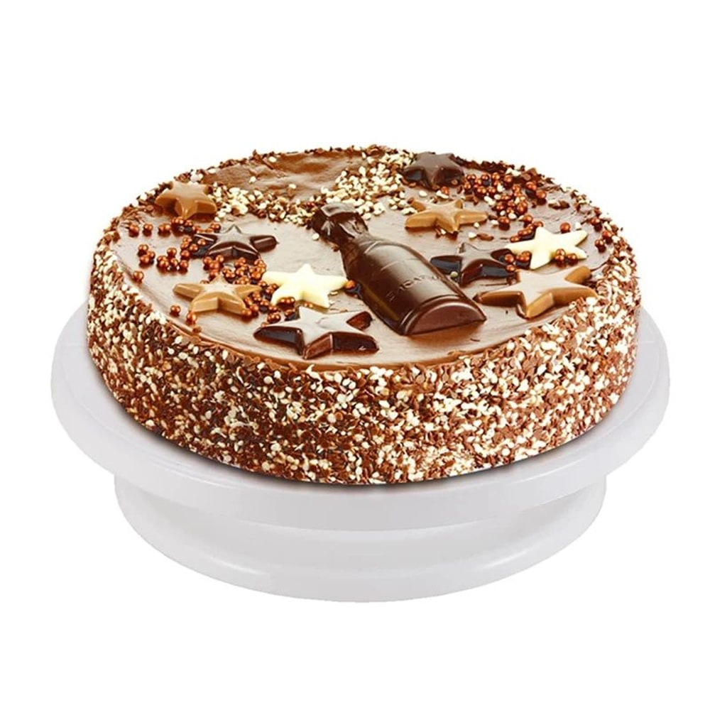 Premium 7Piece Cake Decorating Kit With Rotating Cake Turntable Precision Icing Smoother 4