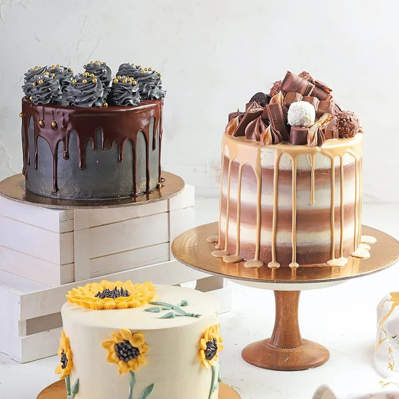 SmoothFinish Acrylic Cake Scraper Comb Set 2Piece Frosting Smoother Stripe Cake Comb 4