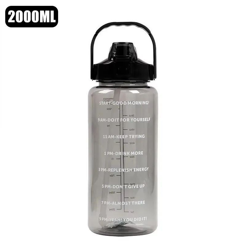 2Liter Motivational Leakproof Water Bottle With Time Markers 9