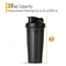 600ml Performance Shaker Bottle LeakProof Protein Shaker Bottle For Gym Training Daily Nutrition 1