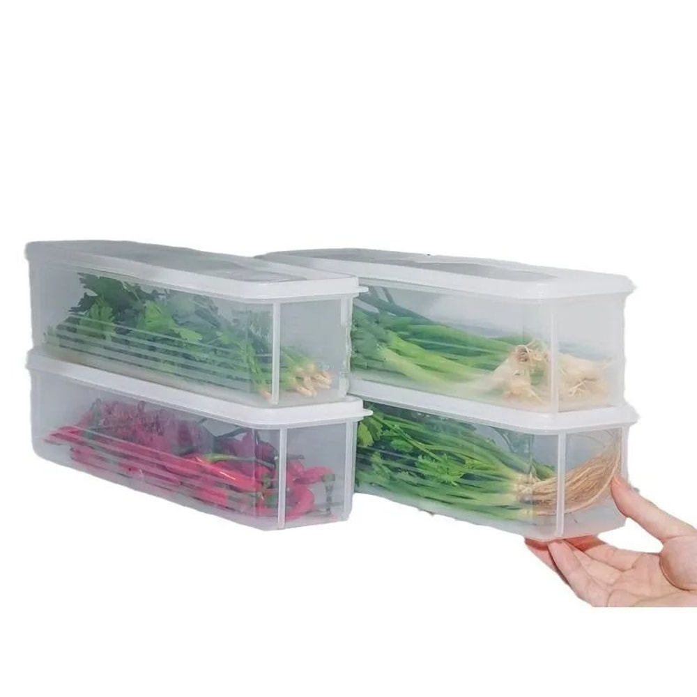 FreshKeeper Stackable Food Storage Containers With Removable Drain Trays 9