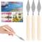Premium 7Piece Cake Art Palette Knife Set Ideal For Baking Frosting Clay DIY Decorating 3